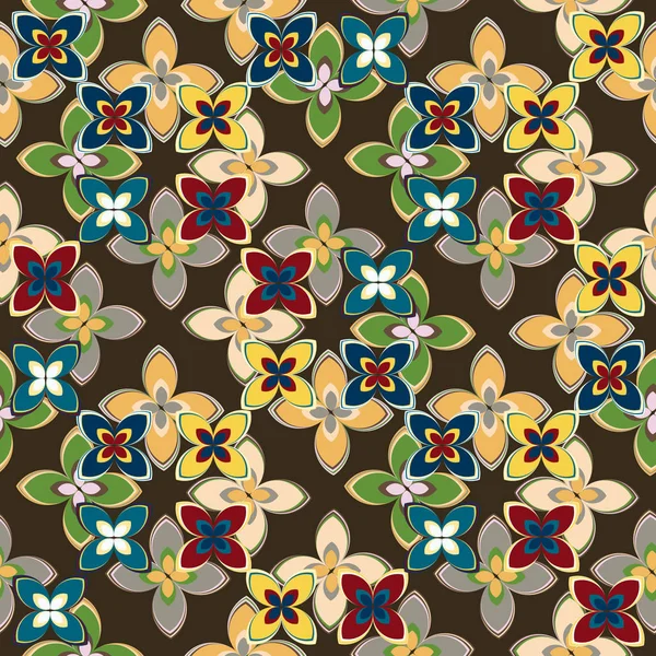  soyut çiçek geometrik Dikişsiz desen arka planı için