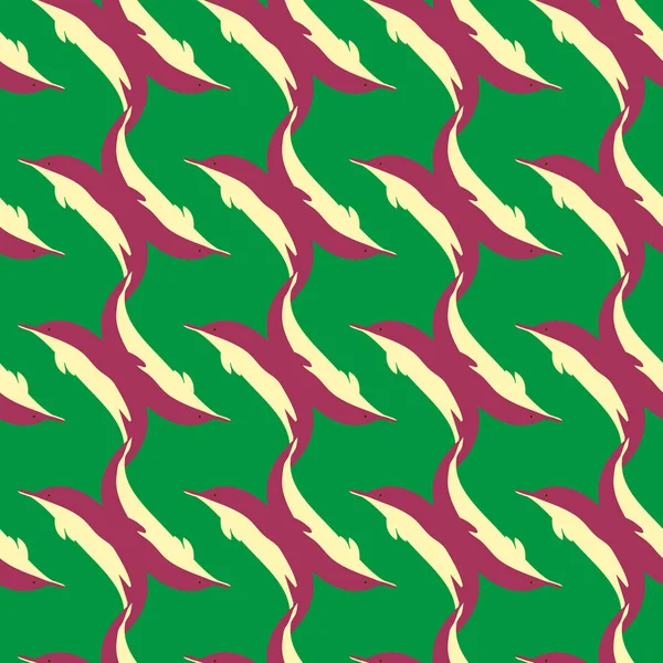 Dekoratif renkli seamless modeli sevimli yunuslar ile