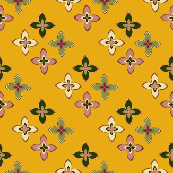  soyut çiçek geometrik Dikişsiz desen arka planı için