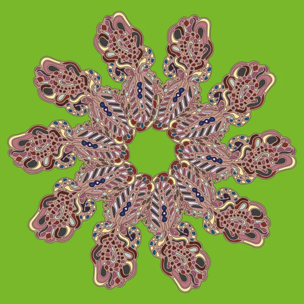 Stil zentangle yeni simetrik mandala doodle ile sanat esin kaynağı oldu. Duvar kağıdı, desen dolgularını, web sayfaları, yüzey dokuları için dekoratif nesne-ebilmek var olmak kullanılmış.