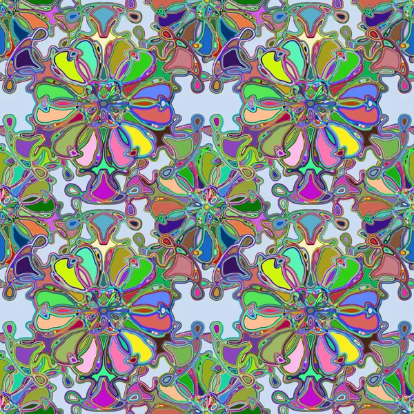 Soyut kaleydoskop renkli Dikişsiz desen arka planı için. 