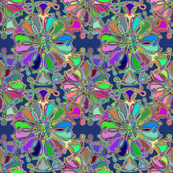 Soyut kaleydoskop renkli Dikişsiz desen arka planı için. 