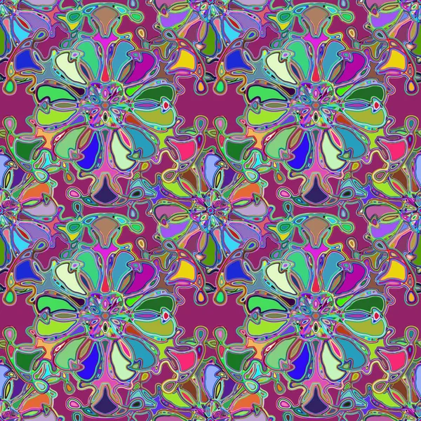 Soyut kaleydoskop renkli Dikişsiz desen arka planı için. 