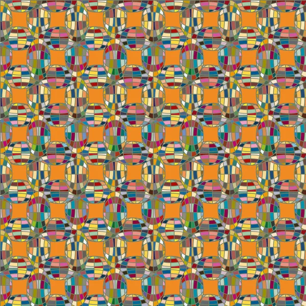 Patrón Caleidoscopio Abstracto Con Globos Mosaico Colores — Archivo Imágenes Vectoriales