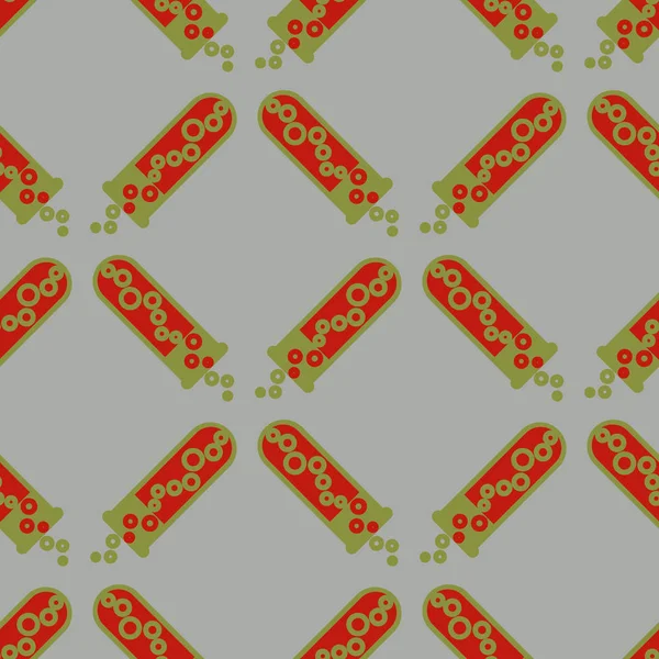 Kimya test tüpleri parlak arka plan üzerinde. Seamless modeli.