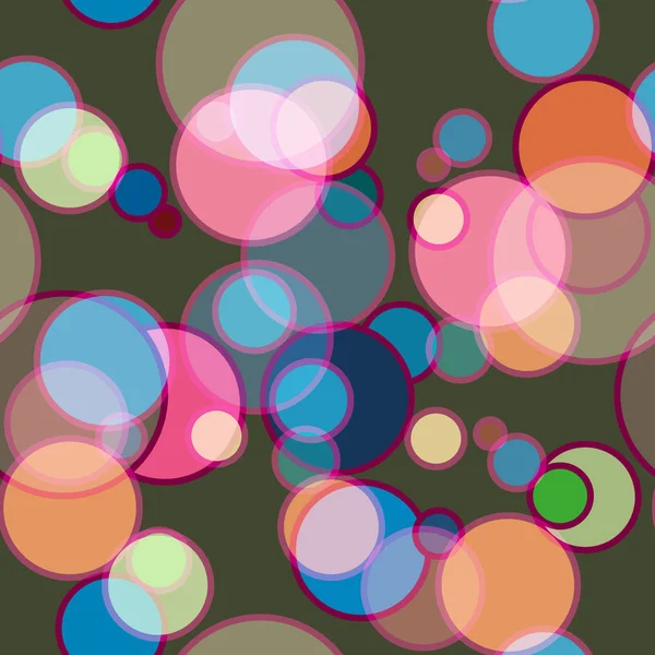 Fond Abstrait Sans Couture Avec Des Cercles — Image vectorielle