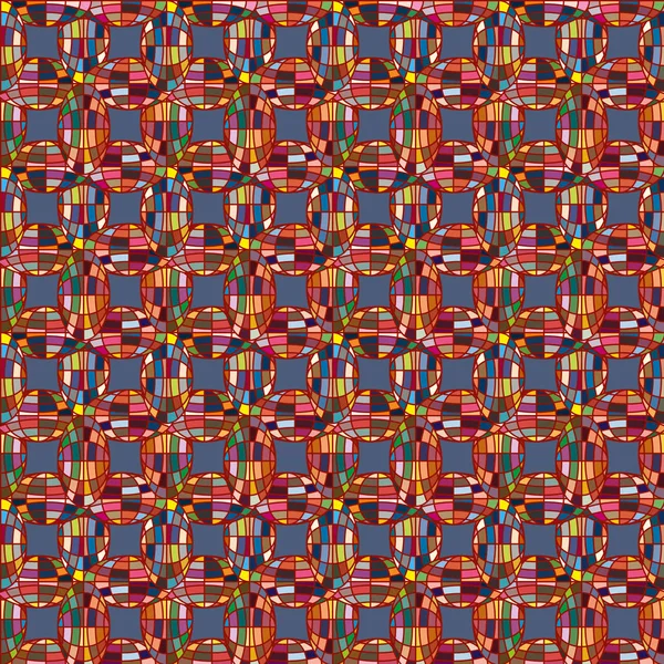 Patrón Caleidoscopio Abstracto Con Globos Mosaico Colores — Vector de stock