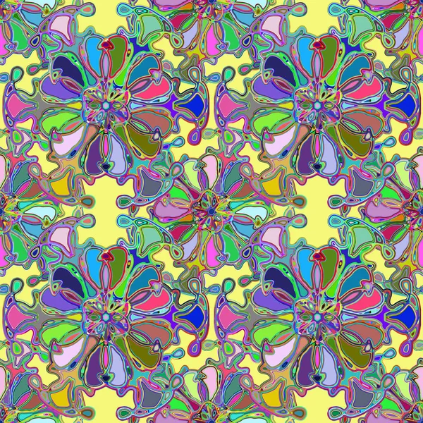 Soyut kaleydoskop renkli Dikişsiz desen arka planı için. 