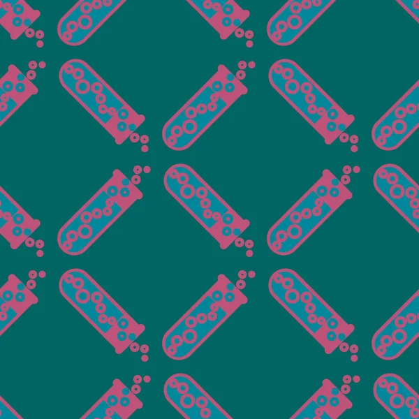 Kimya test tüpleri parlak arka plan üzerinde. Seamless modeli.