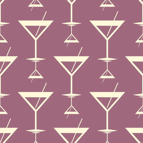 Modello Cocktail Tropicali Colorato Illustrazione Vettoriale Senza Soluzione Continuità — Vettoriale Stock