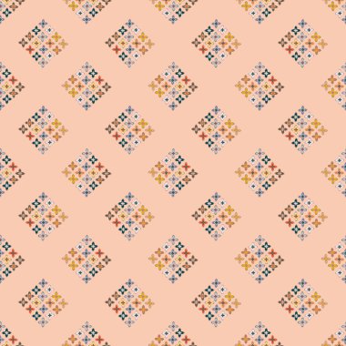  soyut çiçek geometrik Dikişsiz desen arka planı için