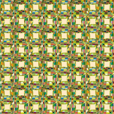 Soyut kaleydoskop desen renkli mozaik küre ile