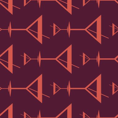 Tropik kokteyller desen, renkli kesintisiz vektör çizim