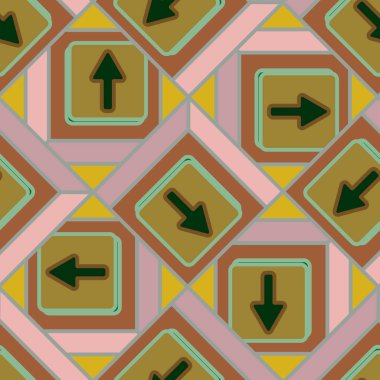 Kot düğmeleri Dikişsiz desen vektör çizim ile 