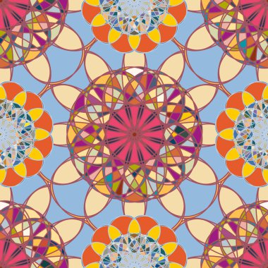  soyut çiçek geometrik Dikişsiz desen arka planı için