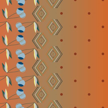 Şirin kiraz seamless modeli. Vektör çizim.