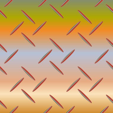 Oluklu demir, paslanmaz çelik arka plan parlayan vektör çizim