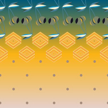 Şirin kiraz seamless modeli. Vektör çizim.