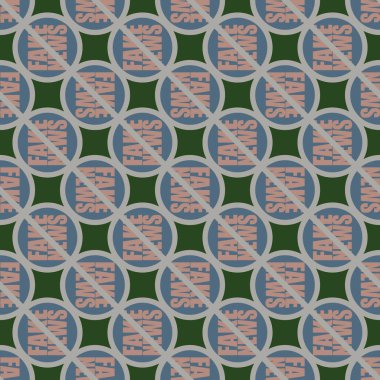 Logo sahte haberlerle kavramsal seamless modeli. İnsanlığın küresel sorunları.