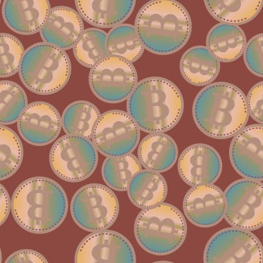bitcoins parlak parlak pahalı sikkeleri ile Seamless modeli 