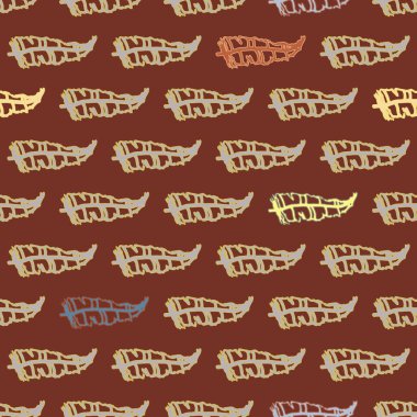 Memphis tarzı zemin ağaç yaprakları 