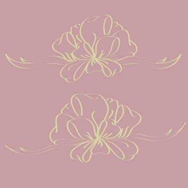 Yay ve şerit vektör karikatür çizimi