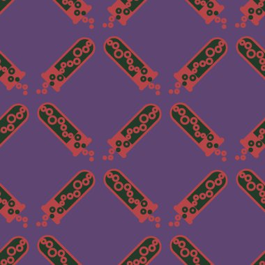 Kimya test tüpleri parlak arka plan üzerinde. Seamless modeli.