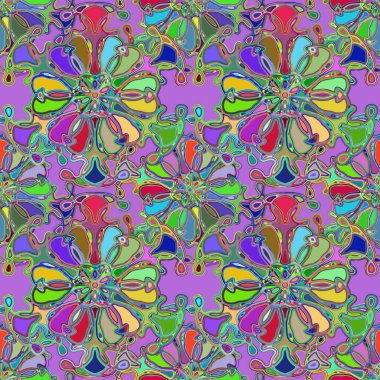 Soyut kaleydoskop renkli Dikişsiz desen arka planı için. 