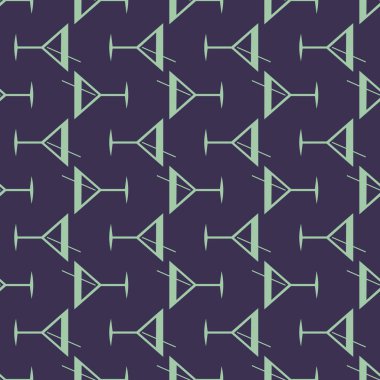 Tropik kokteyller desen, renkli kesintisiz vektör çizim