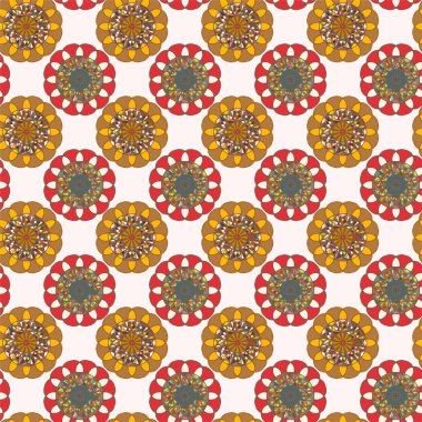  soyut çiçek geometrik Dikişsiz desen arka planı için