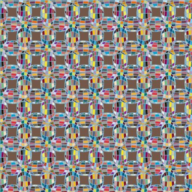 Soyut kaleydoskop desen renkli mozaik küre ile