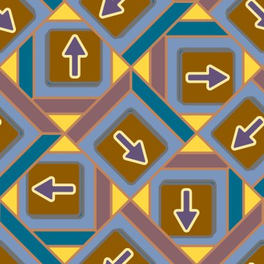 Kot düğmeleri Dikişsiz desen vektör çizim ile 