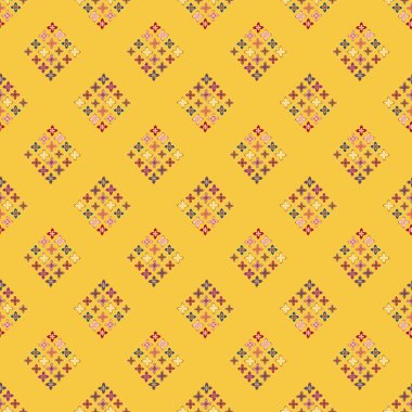  soyut çiçek geometrik Dikişsiz desen arka planı için