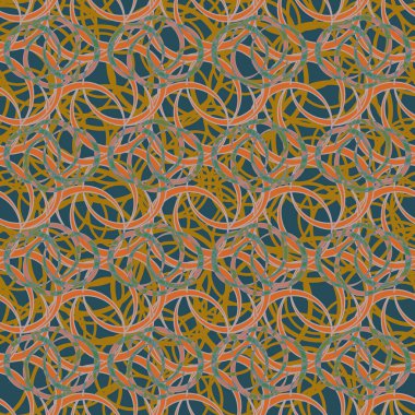 vektör çizim arka planı için daireler ile seamless modeli   