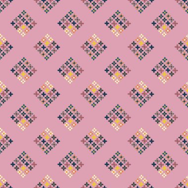  soyut çiçek geometrik Dikişsiz desen arka planı için