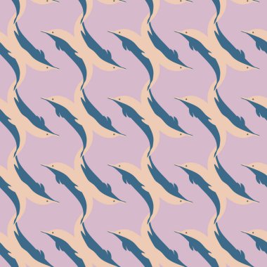 Dekoratif renkli seamless modeli sevimli yunuslar ile