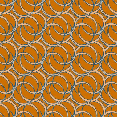 vektör çizim arka planı için daireler ile seamless modeli   