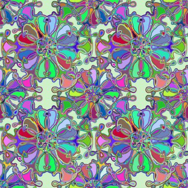 Soyut kaleydoskop renkli Dikişsiz desen arka planı için. 