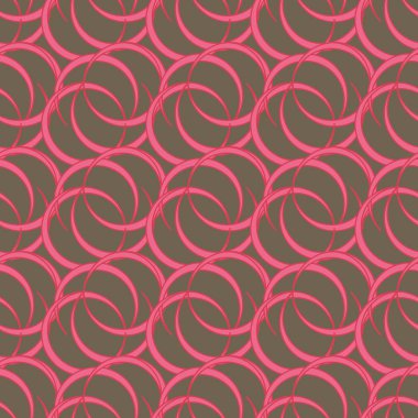 vektör çizim arka planı için daireler ile seamless modeli   