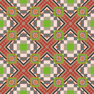 Geometrik etnik desen sorunsuz tasarım arka plan veya duvar kağıdı için