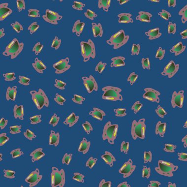 Kahve ya da çay Dikişsiz desen bardak.