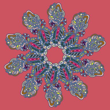 Stil zentangle yeni simetrik mandala doodle ile sanat esin kaynağı oldu. Duvar kağıdı, desen dolgularını, web sayfaları, yüzey dokuları için dekoratif nesne-ebilmek var olmak kullanılmış.