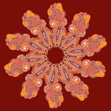 Stil zentangle yeni simetrik mandala doodle ile sanat esin kaynağı oldu. Duvar kağıdı, desen dolgularını, web sayfaları, yüzey dokuları için dekoratif nesne-ebilmek var olmak kullanılmış.