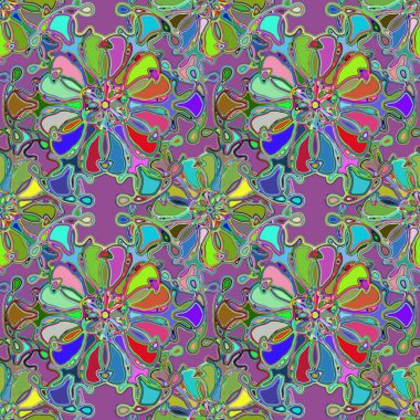 Soyut kaleydoskop renkli Dikişsiz desen arka planı için. 