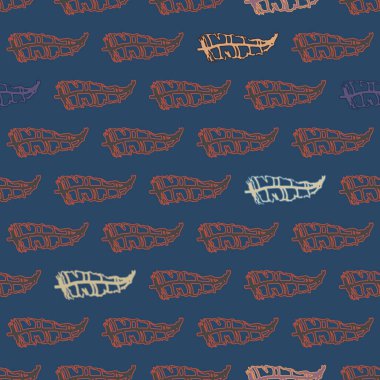 Memphis tarzı zemin ağaç yaprakları 