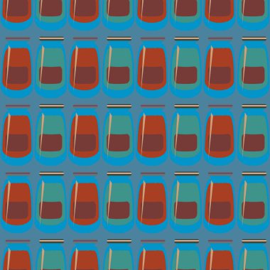 Kavanoz ile rustik ev konserve yeni dikişsiz desen arka planı için.