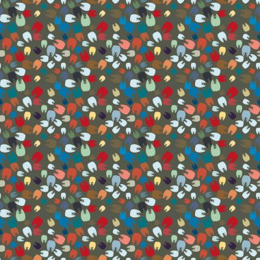 Çok renkli diş parlak Dikişsiz desen arka planı için.