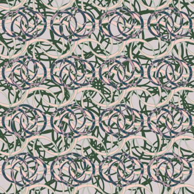 vektör çizim arka planı için daireler ile seamless modeli   