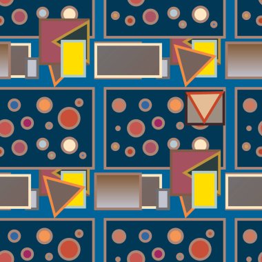 soyut geometrik renk desenli vektör çizimi