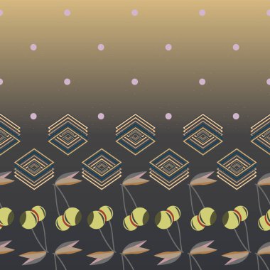 Şirin kiraz seamless modeli. Vektör çizim.